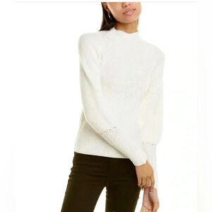 Rebecca Taylor Backless MockNeck Wool Sweater Sz